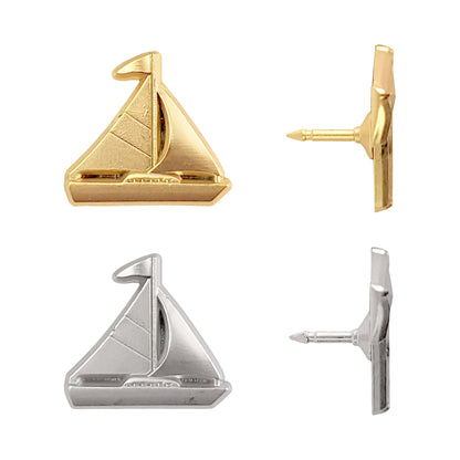 Sailboat Push Pins - Silver & Gold Sailing Pins