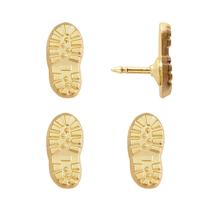 Hiking Boot Print Push Pins - Silver & Gold Boot Print Pins