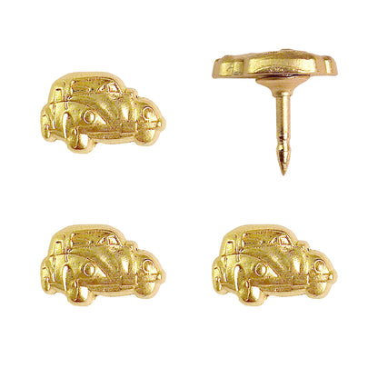 VW Bug Push Pins - Silver & Gold Volkswagen Bug Pins