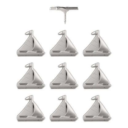 Sailboat Push Pins - Silver & Gold Sailing Pins