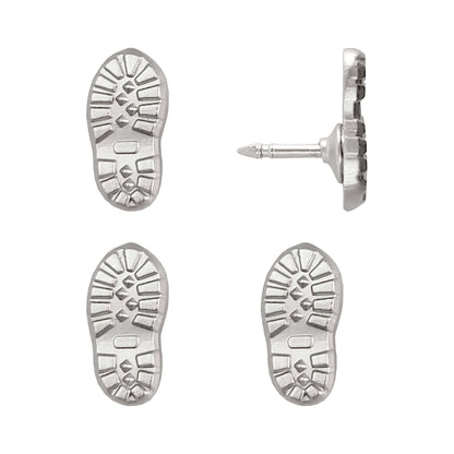 Hiking Boot Print Push Pins - Silver & Gold Boot Print Pins