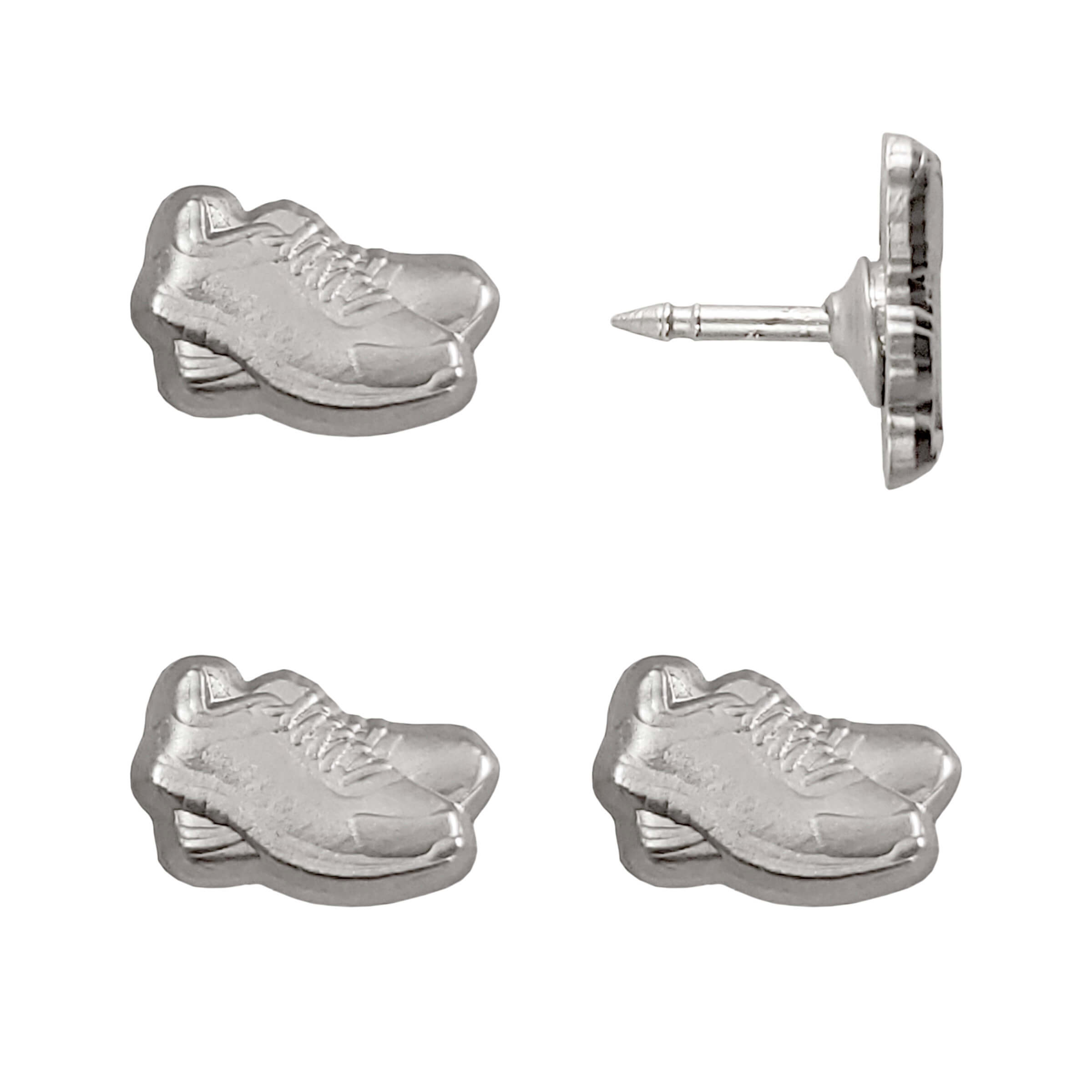 Silver Sneaker Push Pins - Set of 4