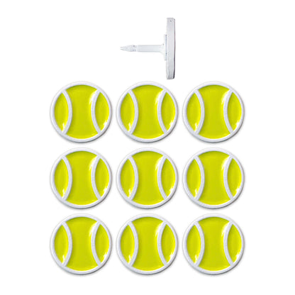 Tennis Ball Push Pins - Set of 10 or 32