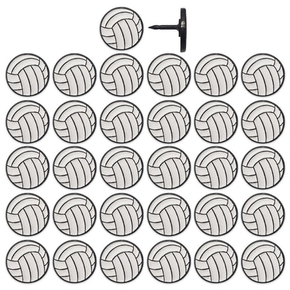 Volleyball Push Pins - Set of 10 or 32