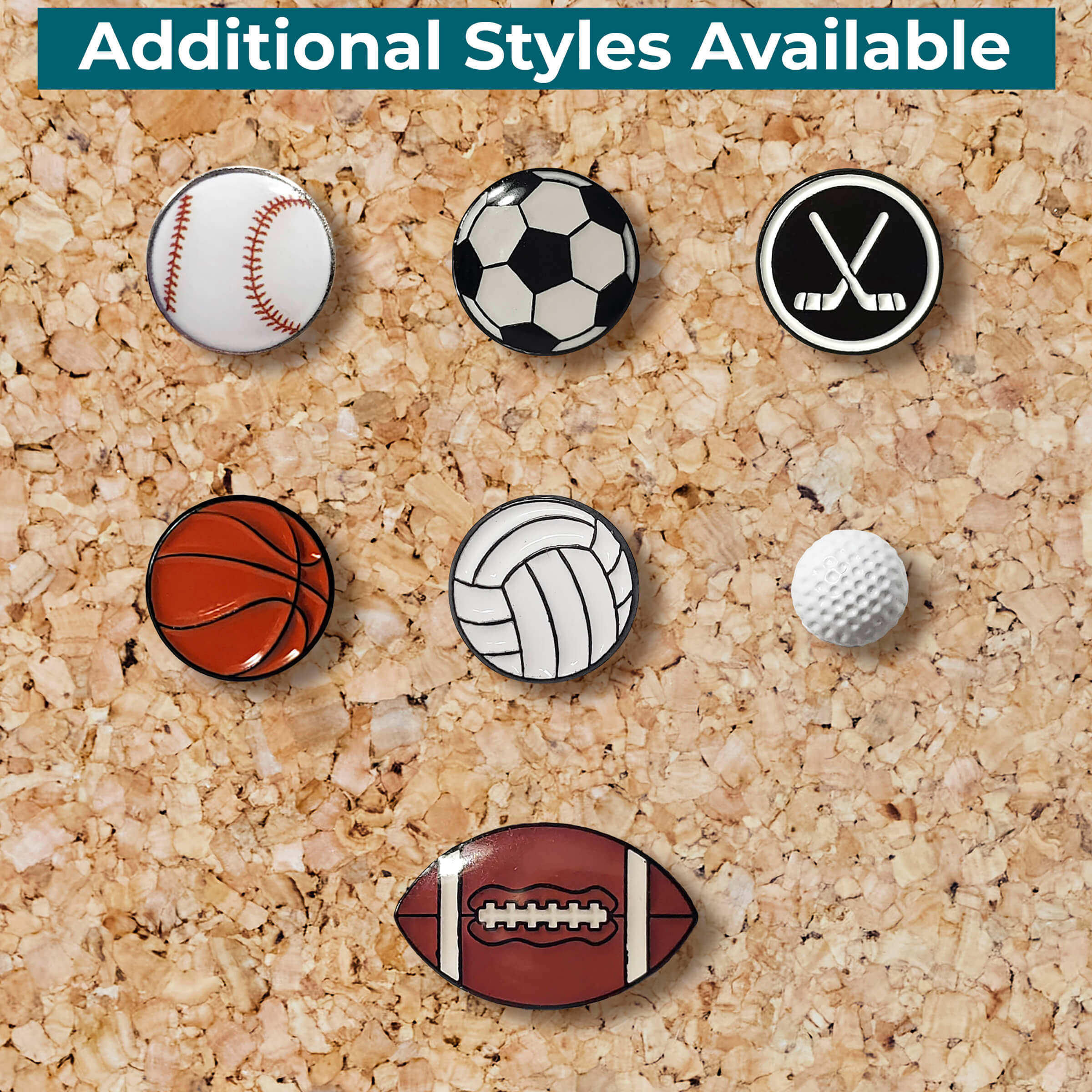 Additional sports pins available