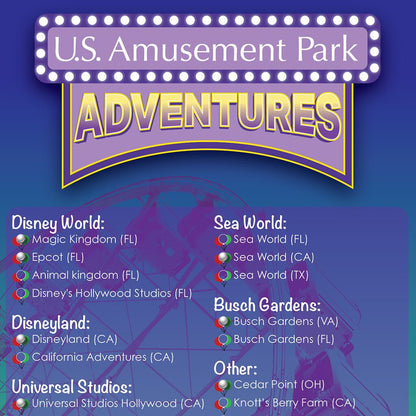 Amusement Parks Bucket List Closeup