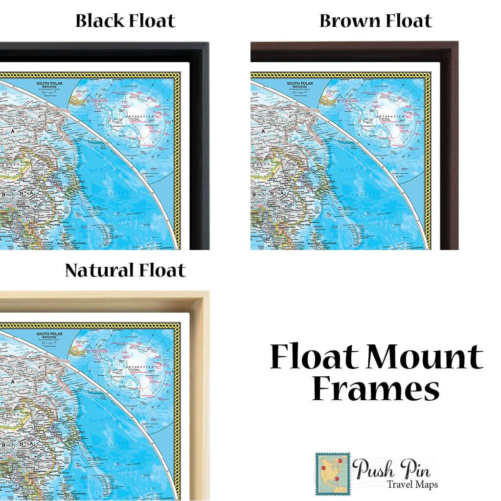 Optional Float Frame Colors for 24x36 size only*