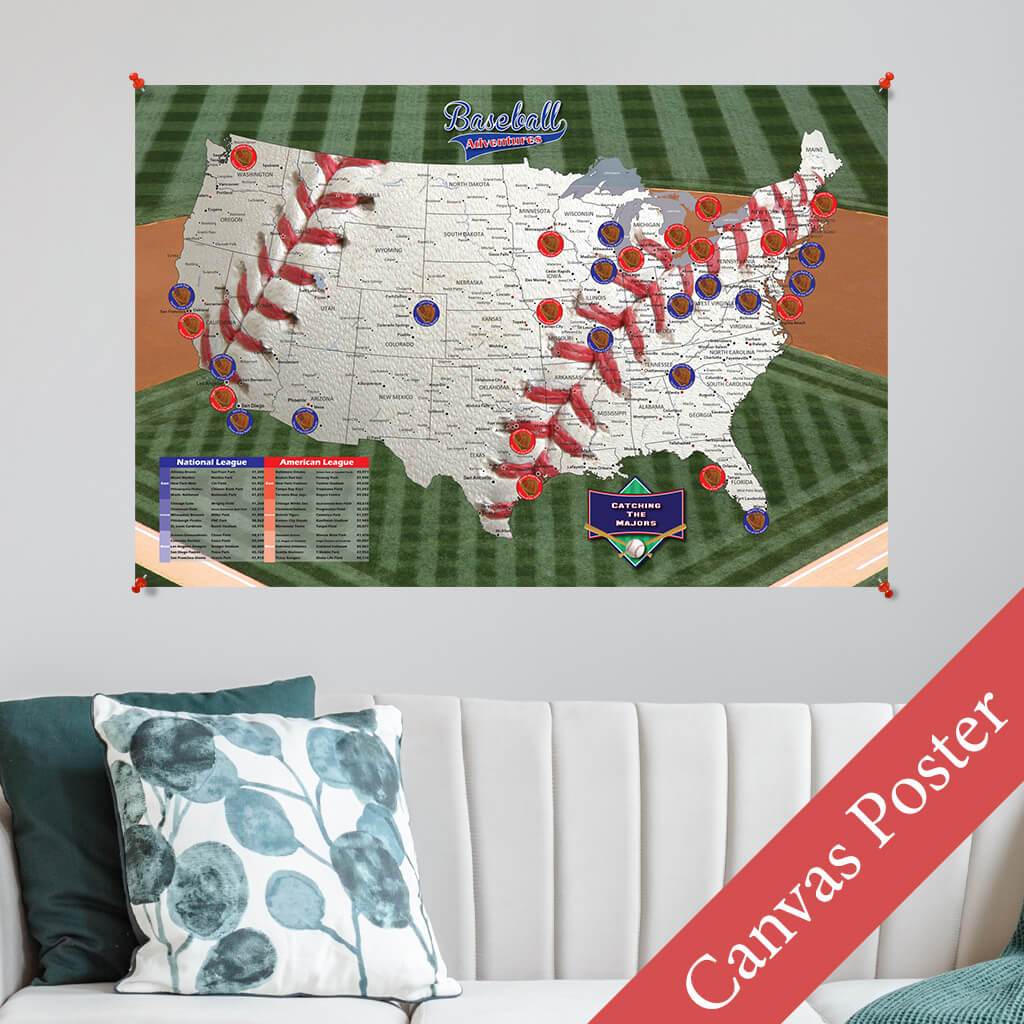 Baseball Adventures Canvas Poster