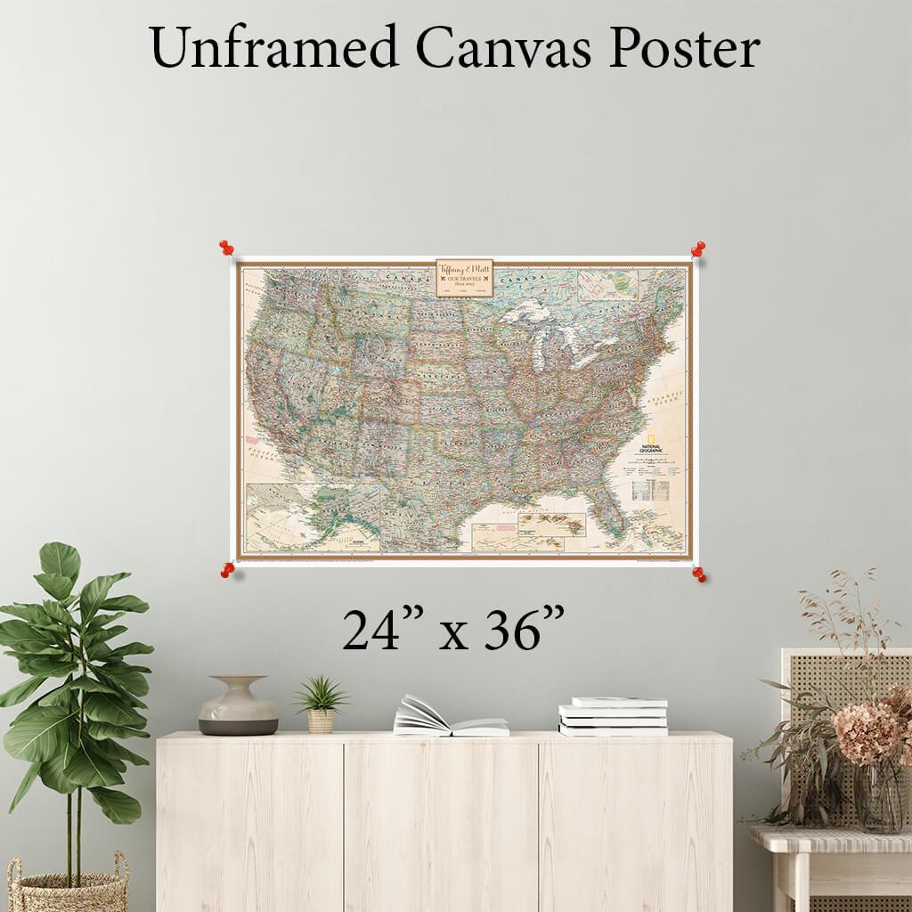 Executive USA Canvas Poster 24 x 36