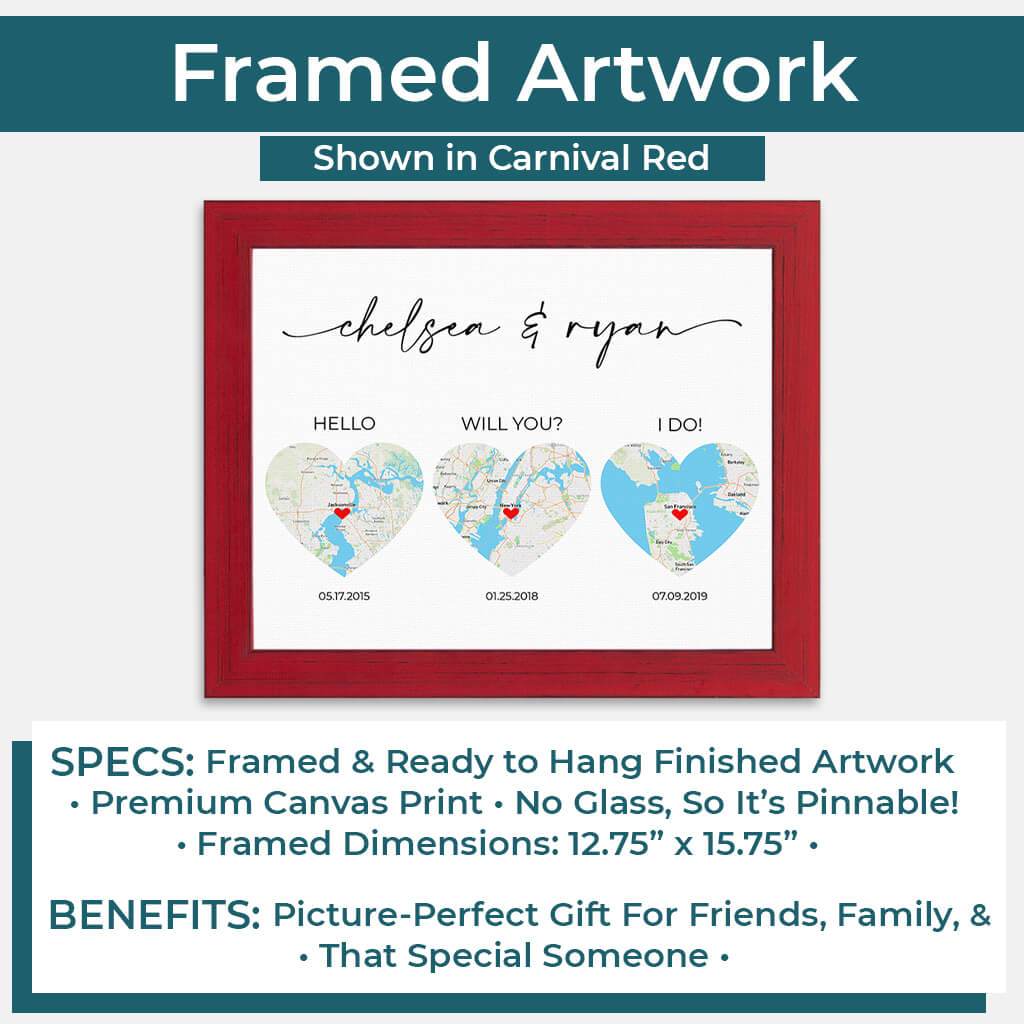 Ready to Hang Printed Canvas Couples Art