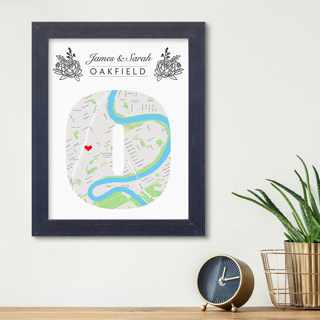 Personalised France Watercolour Map | Bespoke Customised Wall Art Print | Gold Map | Unique Art Gift | Engagement Idea newest | Where we met map