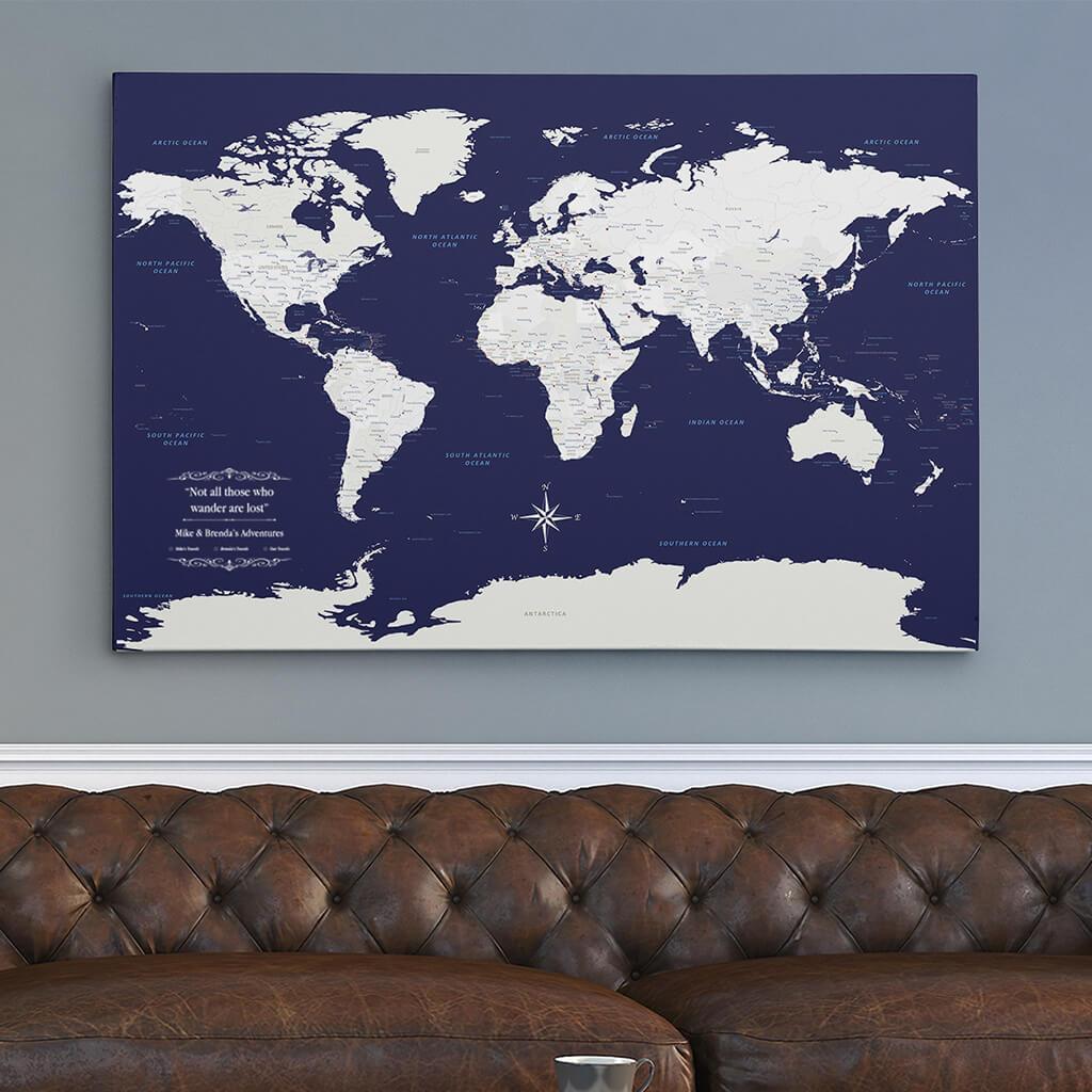 Large World Map Canvas World Map Photo World Map Print Set World Map Poster Printed 2024 World Map Frameless Photo Art Office Decor Home Wall Art