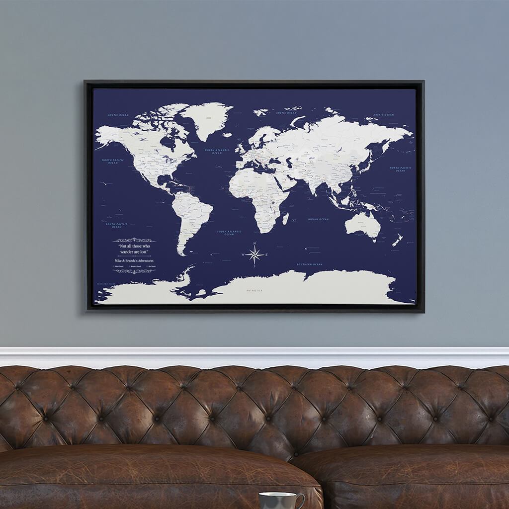 Blue hotsell World Print