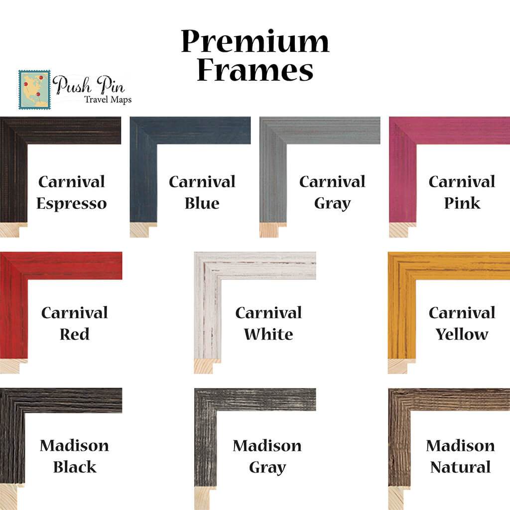 Premium Frame Options for Bucket Lists