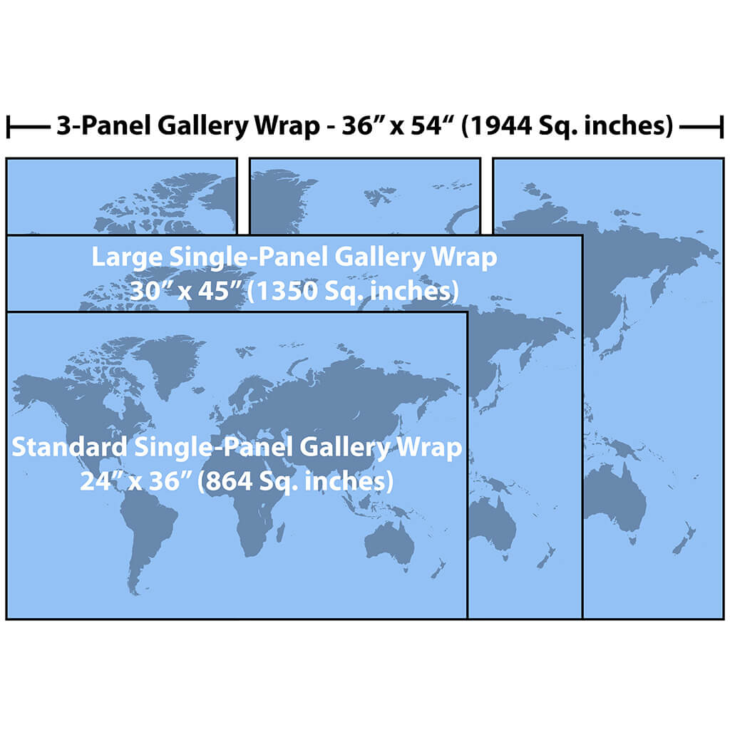 Choose Your Country - Vintage Map on Canvas - Jamaica Shown; Huge 3 panel gallery wrap, outlet Antique map, 1800s 1900s, world map canvas