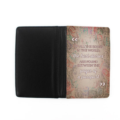 Front and Back of Best Stories Found In Passport - Passport Holder