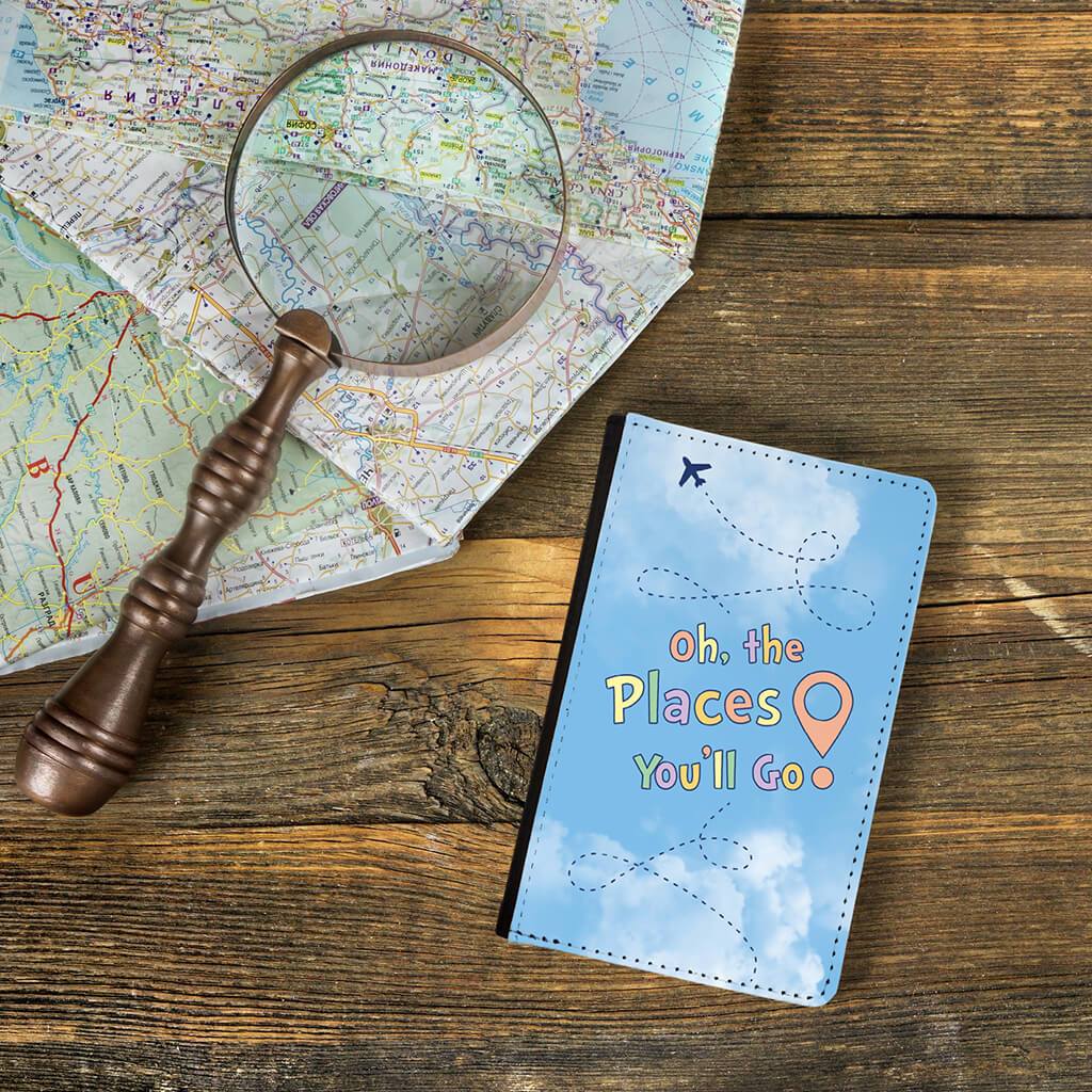 "Oh the places you'll go" passport holder