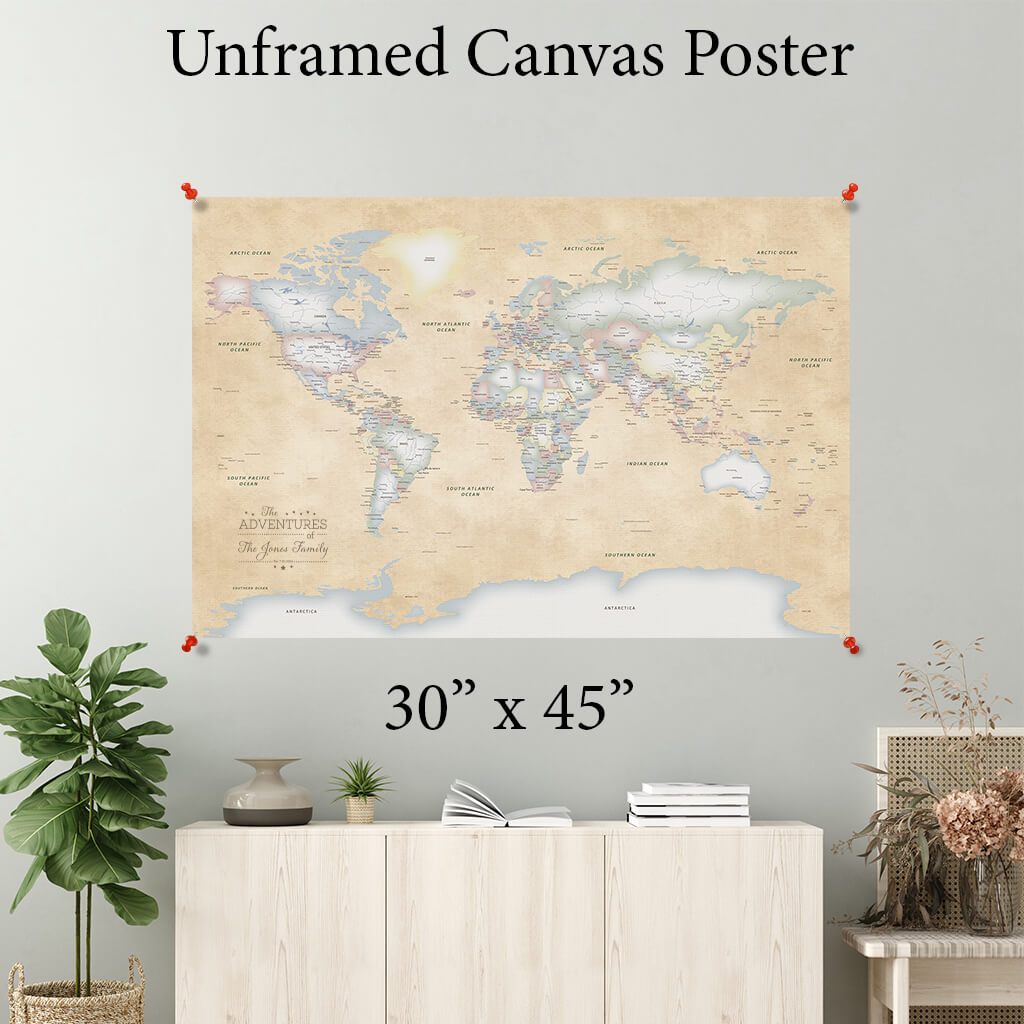 Pastel World Canvas Poster 30 x 45