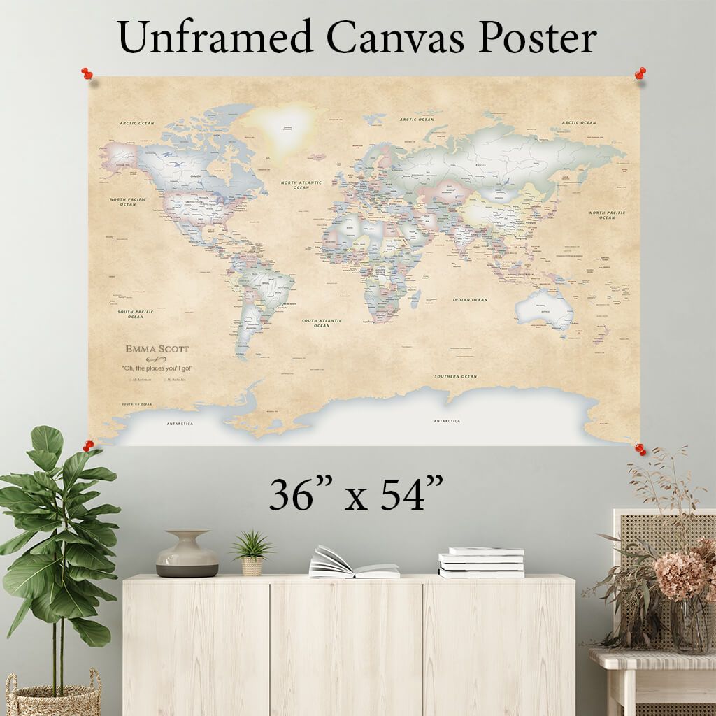 Pastel World Canvas Poster 36 x 54