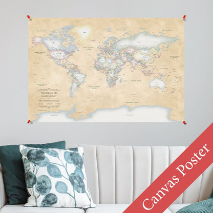 Pastel World Canvas Poster